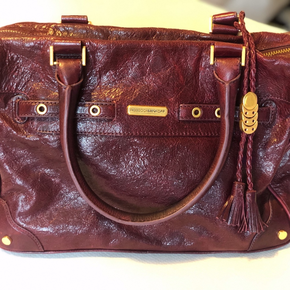 Rebecca Minkoff burgundy leather bag